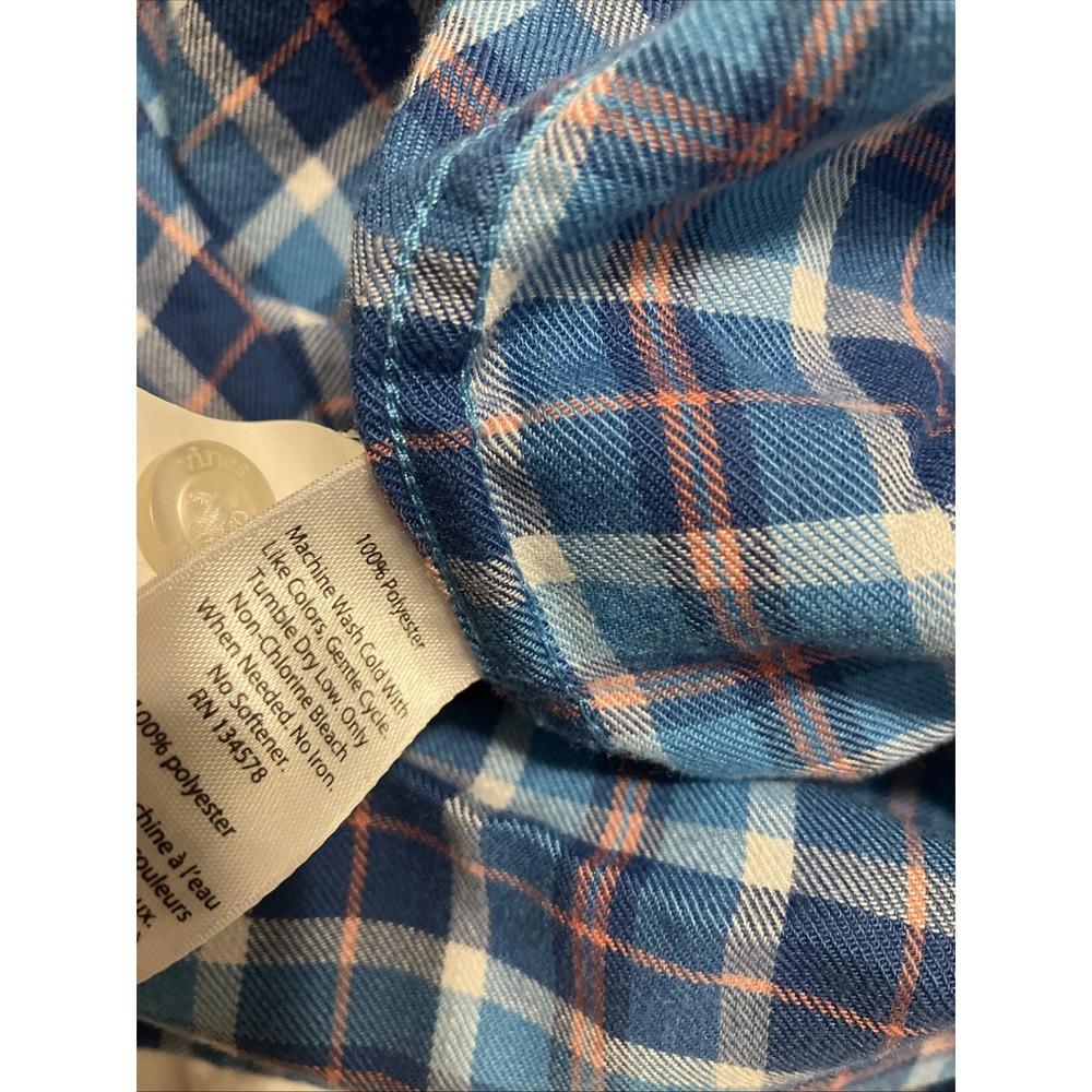Vineyard Vines Performance Classic Fit Tucker Shirt Mens Large Blue Plaid Whale - Picture 7 of 8